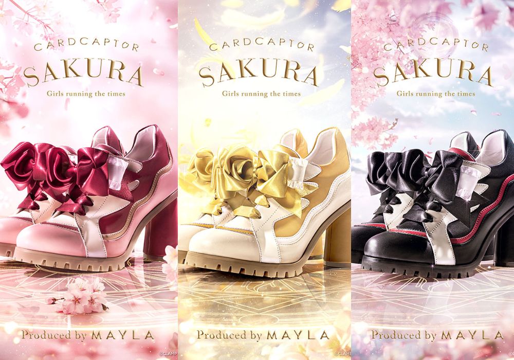 Cardcaptor Sakura MAYLA รองเท้า ผ้าใบส้นสูง